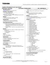 Toshiba L635-S3100 Datasheet