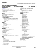 Toshiba L655D-S5164RD User manual