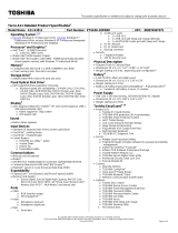 Toshiba PTSE0U-02P00M User manual