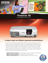 Epson PowerLite S9 Datasheet