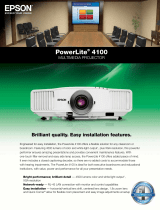 Epson PowerLite 4100 User manual