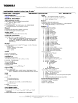 Toshiba L645D-S4100 Datasheet