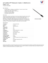 V7 CAT6 UTP Network Cable 1 (RJ45m/m) black 1m Datasheet