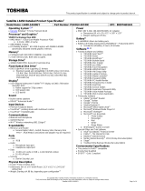 Toshiba L645D-S4100GY Datasheet