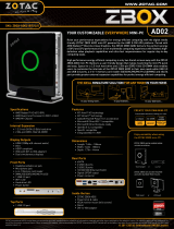 Zotac ZBOX-AD02-U Datasheet