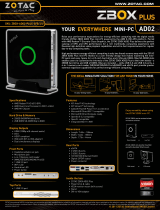 Zotac ZBOX-AD02-PLUS-U Datasheet