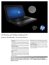 HP PAVILION G6-1061SA Datasheet