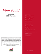 ViewSonic PRO9500 User manual