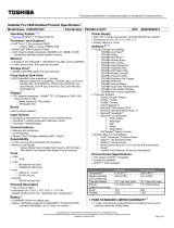Toshiba C650-EZ1523 Datasheet