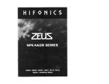 Hifonics Zeus ZS52CX Owner's manual