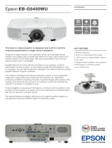 Epson EB-G5450WU Datasheet