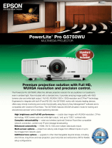 Epson PowerLite Pro G5750WU Datasheet