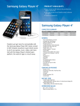 Samsung YP-G70EW Datasheet