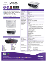 BenQ W700 Datasheet