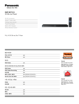 Panasonic DMP-BDT210EG Datasheet