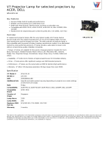 V7 for selected projectors by ACER, DELL Datasheet