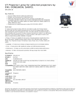 V7 for selected projectors by EIKI, DONGWON, SANYO, Datasheet