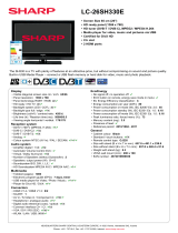 Sharp LC-26SH330E Datasheet