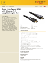 DeLOCK 5m HDMI AM/AM Datasheet