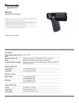 Panasonic HX-DC10EG-K Datasheet