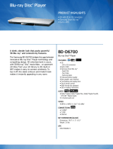Samsung BD-D6700/ZA Datasheet