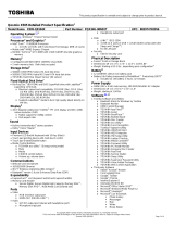 Toshiba X505-Q8104X Datasheet