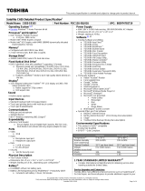 Toshiba PSC12U-05J01U Datasheet