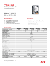 Toshiba MK5076GSX-50PK User manual