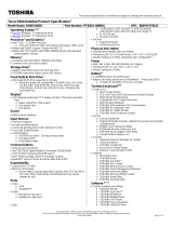 Toshiba R840-S8420 Datasheet