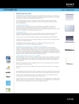 Sony VPCEA3BFX/WI Datasheet