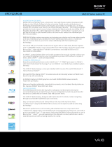 Sony vpc-f121fx Datasheet