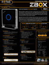 Zotac ZBOX-ID41-PLUS-U Datasheet