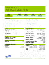 Samsung HX-MT050DA/G32 Datasheet