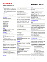 Toshiba A660 (PSAW3C-047017) Datasheet