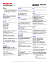 Toshiba A660 (PSAW3C-0YD017) Datasheet