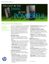 HP Z210 Datasheet