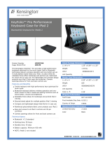 Kensington Key Folio Pro for iPad2 Datasheet