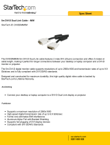 StarTech.com 5m DVI-D Dual Link Cable – M/M Datasheet