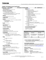 Toshiba T135-S1305RD Datasheet