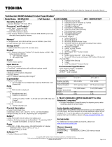 Toshiba NB305-N310 User manual