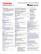 Toshiba R850 (PT525C-00R015) Datasheet