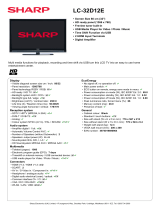Sharp LC-32D12E Datasheet