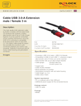 DeLOCK 5.0m USB 3.0 A Datasheet