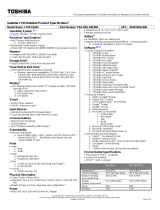 Toshiba L755-S5242 Datasheet