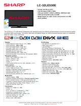 Sharp LC-32LE530E Datasheet