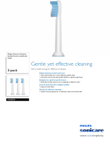 Philips Standard sonic toothbrush heads HX6053 Datasheet