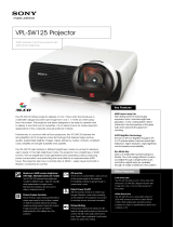 Sony VPL-SW125ED3L Datasheet