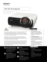 Sony VPL-SX125ED3L Datasheet