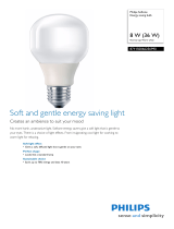 Philips Energy saving bulb 871150066256990 Datasheet