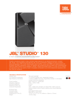 JBL STUDIO 130BK Datasheet